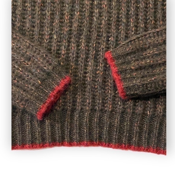 NWT La Ligne Sweater  V neck alpaca wool sweater, Brown, Size XS - Picture 10 of 15